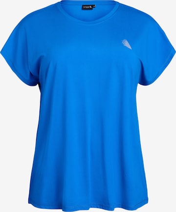 mėlyna Zizzi Marškinėliai 'Abasic': priekis