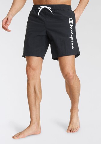 Shorts de bain Champion Authentic Athletic Apparel en noir : devant