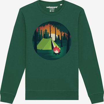 Watapparel Sweatshirt 'Zelten' in Groen: voorkant