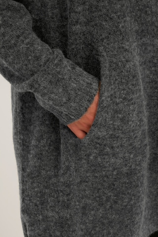 PULZ Jeans Strickkleid 'PZASTRID' in Grau