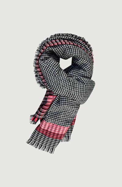 Fular 'Check' O'NEILL pe coral / negru / alb, Vizualizare produs