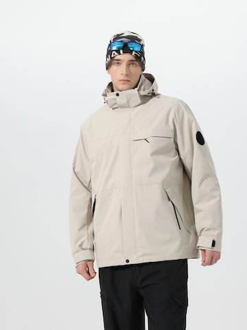 Youthup Outdoorjacke in Grau: Vorderseite