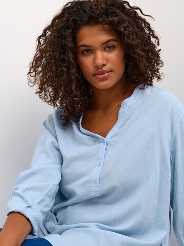 KAFFE CURVE Bluse 'Mille' in Blau