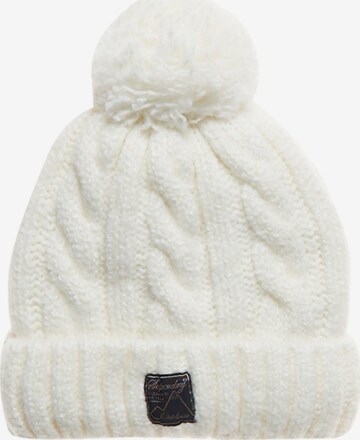 Bonnet Superdry en blanc : devant