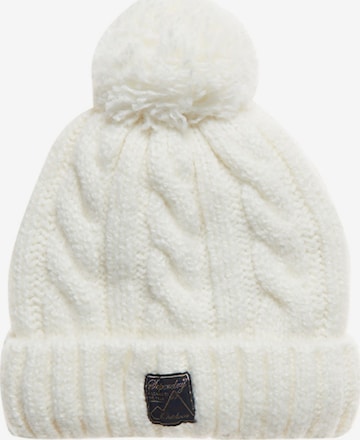 Superdry Beanie in White: front