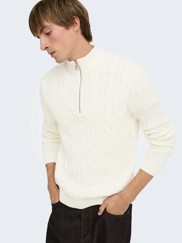 Only & Sons Tröja 'ONSKIM' i vit