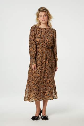 Fabienne Chapot Dress in Brown: front