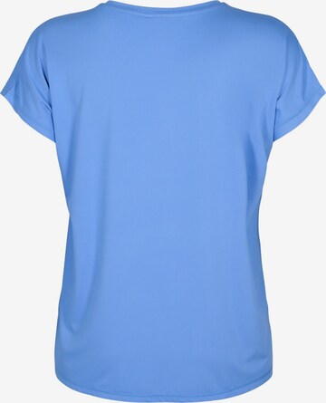 Active by Zizzi Shirt 'Abasic' in Blauw