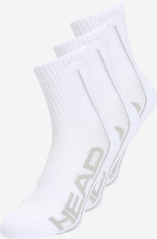 HEAD Athletic Socks in White: front