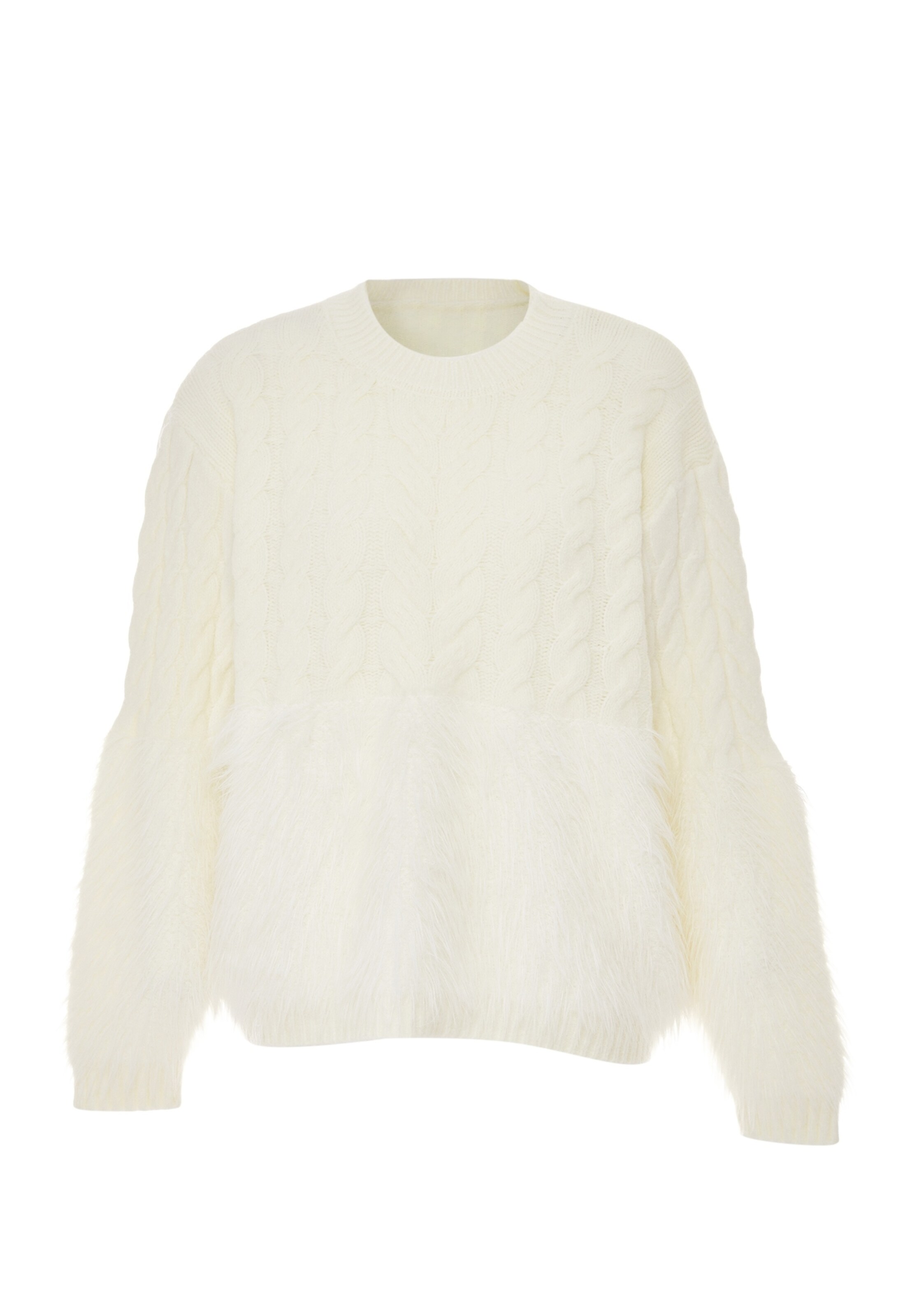 Poomi Sweater in White: front