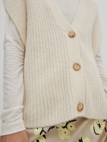 Gilet in maglia 'Sienna' di EDITED in bianco