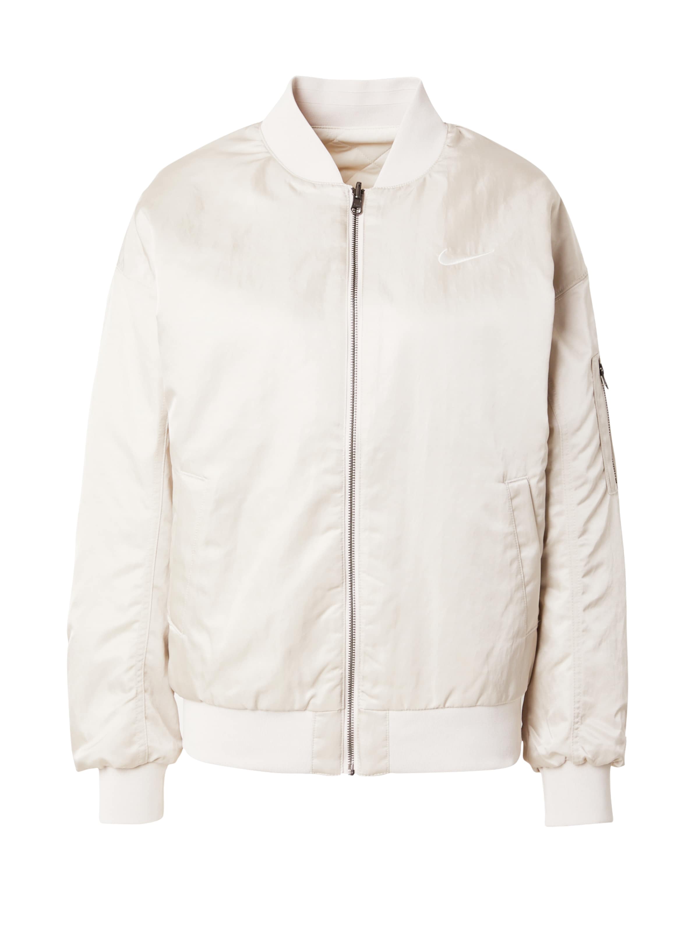 Nike Sportswear Övergångsjacka i beige: framsida