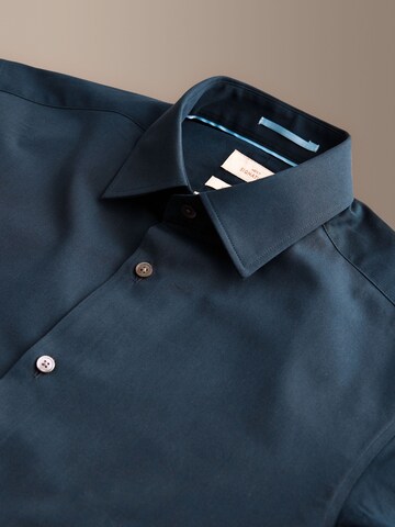 Next Regular fit Button Up Shirt in Blue