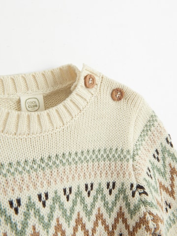 Cool Club - Sudadera con cremallera en blanco