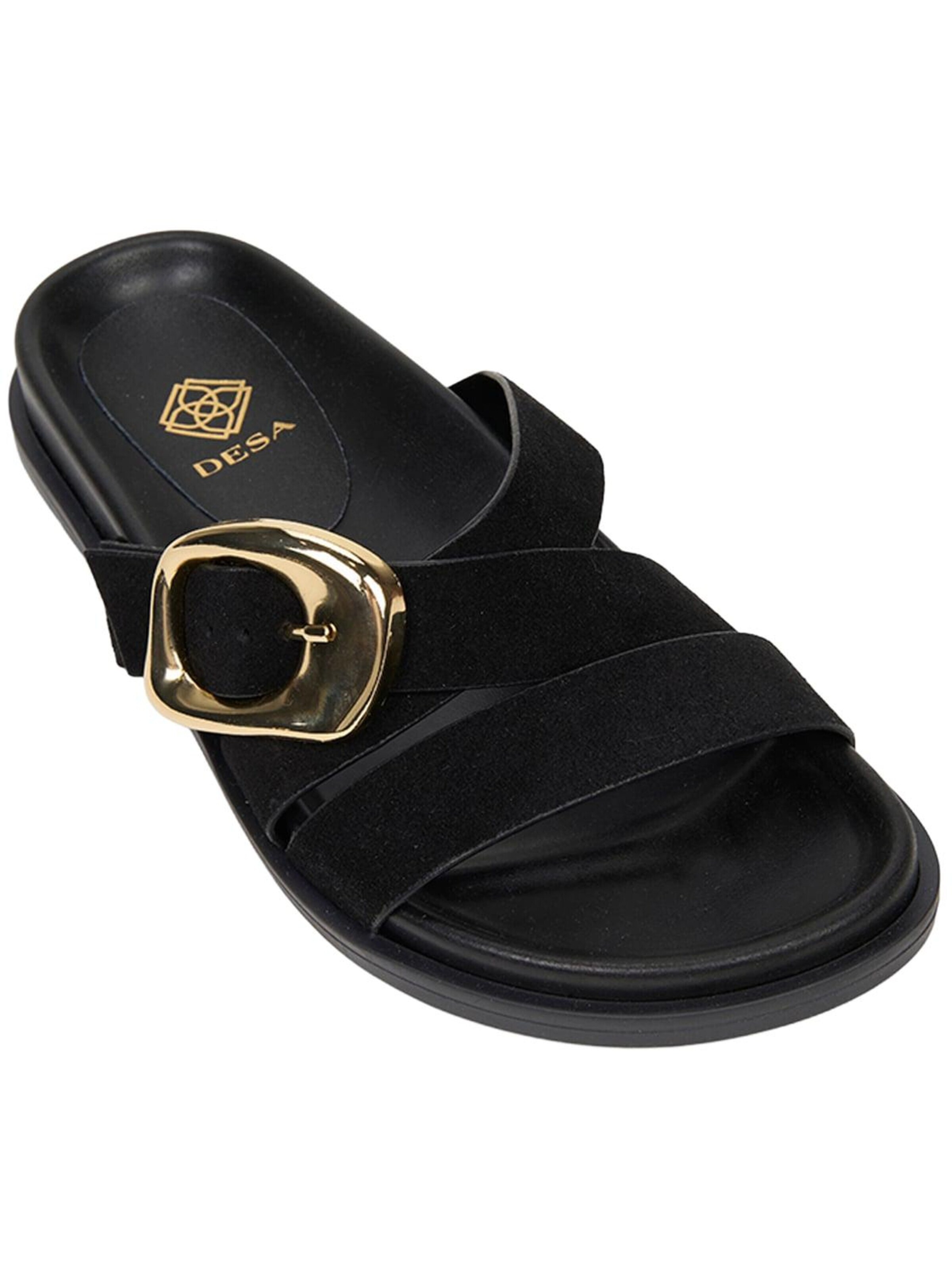 Desa - Zapatos abiertos 'Folien' en negro: frente