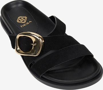 Desa - Zapatos abiertos 'Folien' en negro: frente