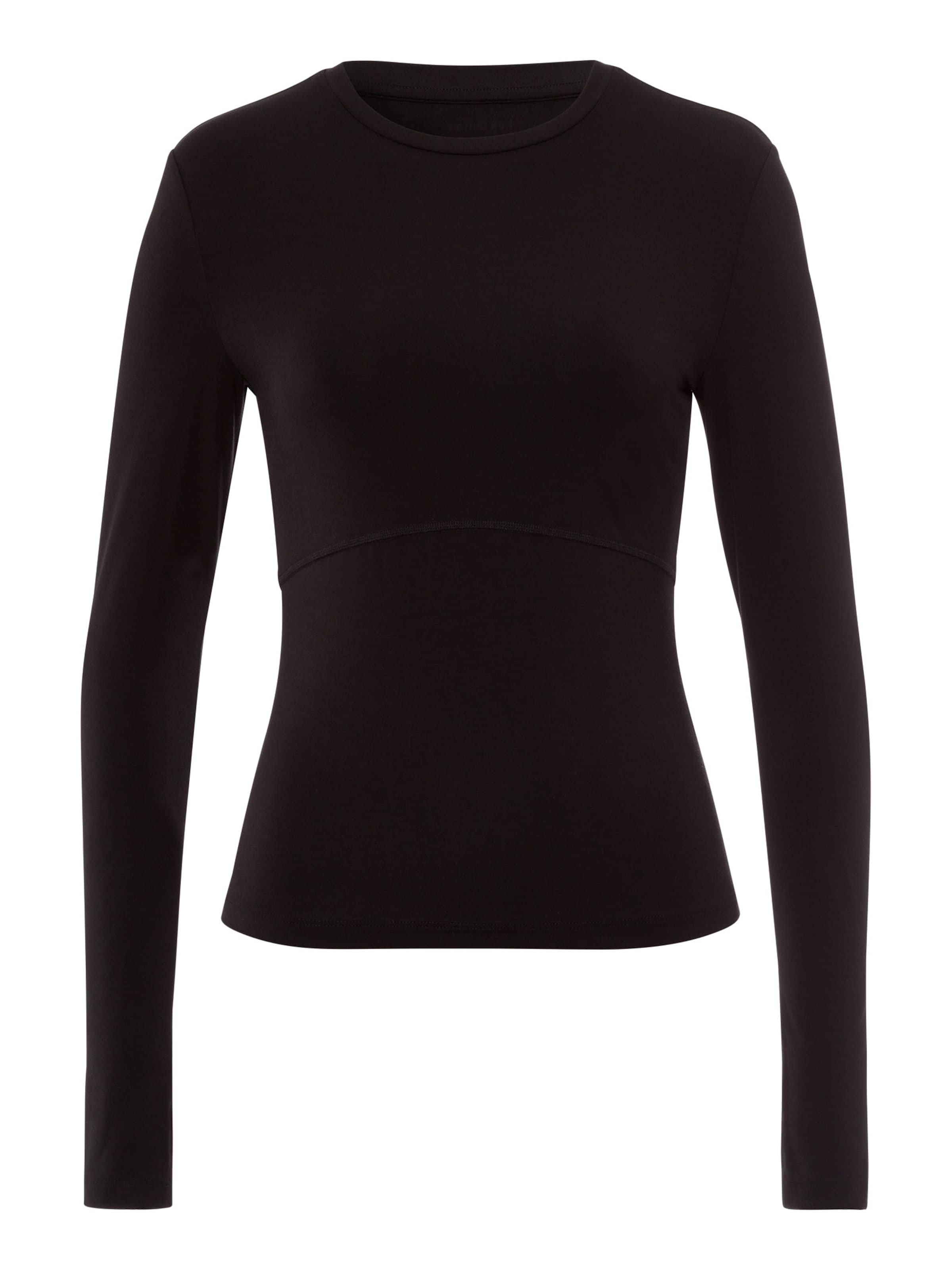 Les Lunes Shirt 'Flow Longsleeve' in Black: front
