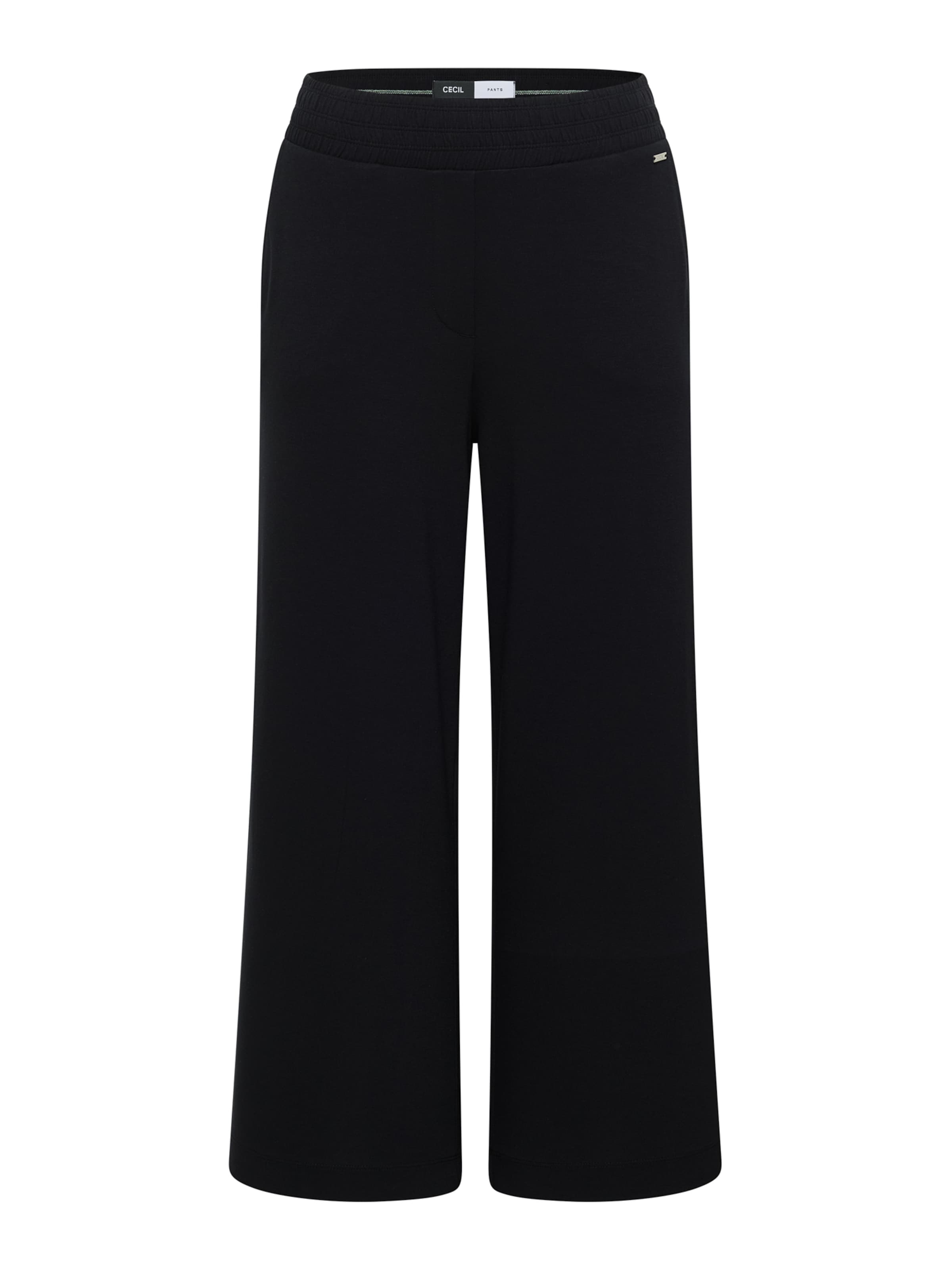 CECIL Wide leg Broek in Zwart: voorkant
