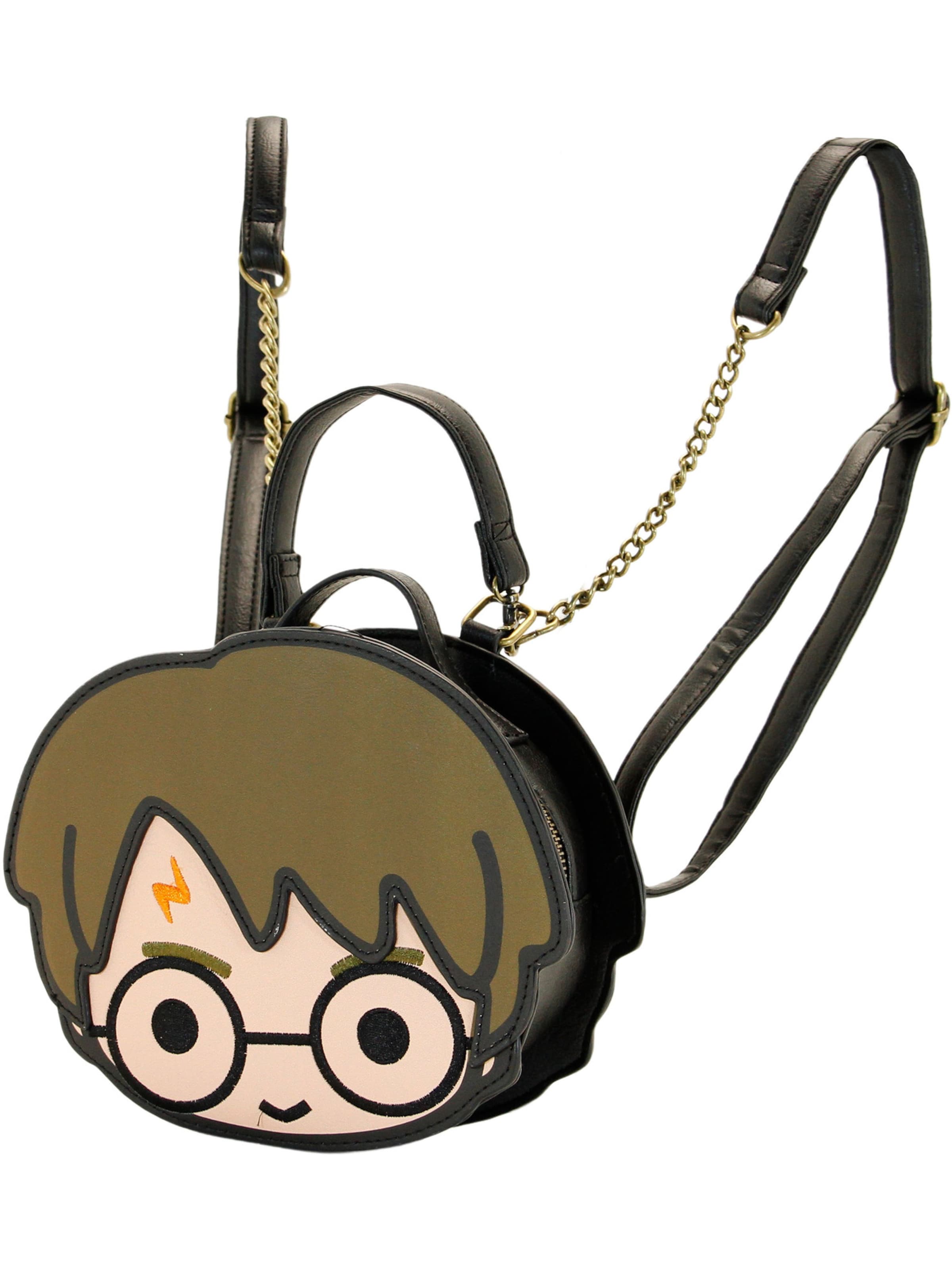 Warner Bros. Backpack 'Harry Potter Chibi-Face' in Brown: front