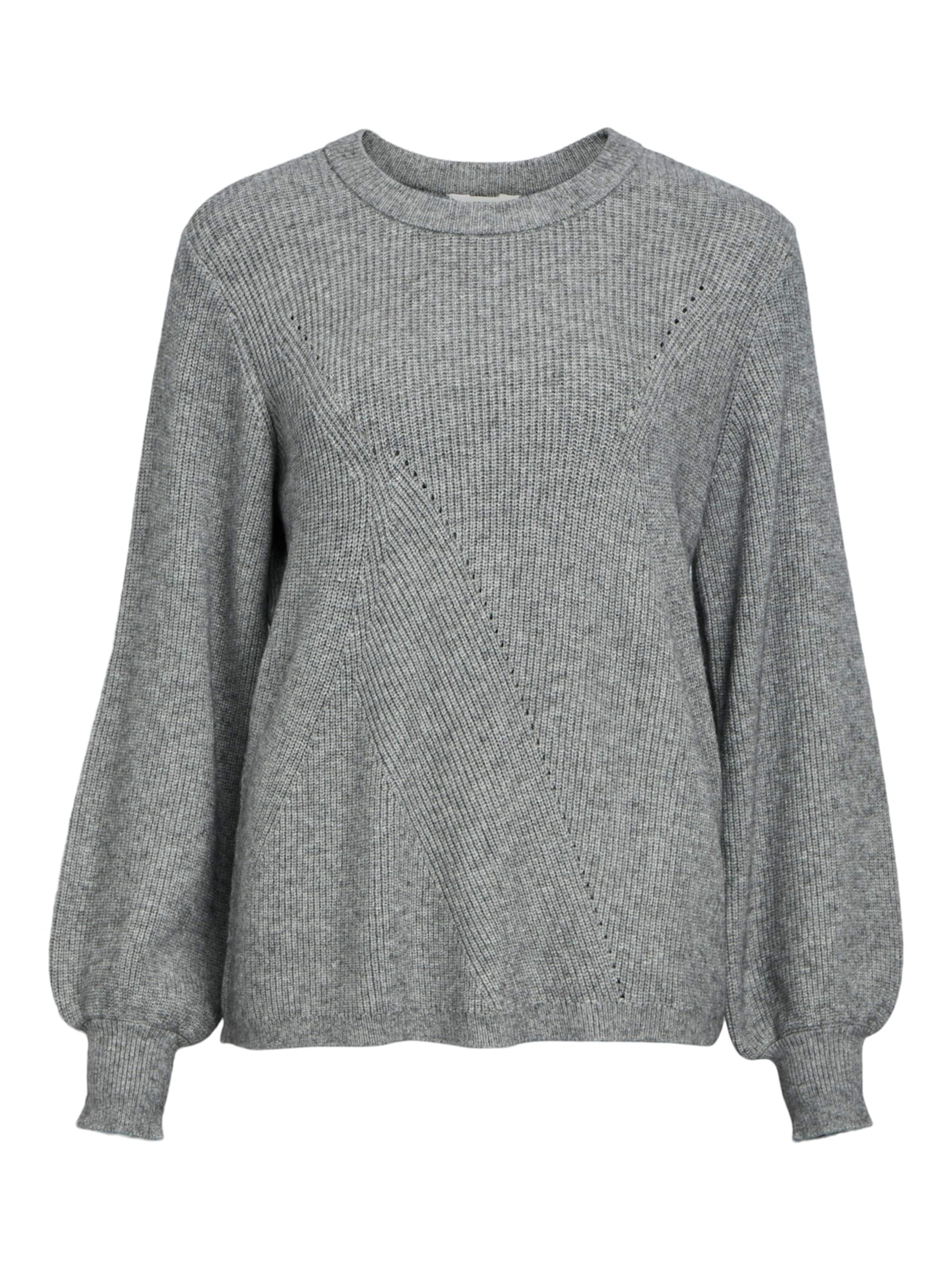 OBJECT Sweter 'Ditte' w kolorze szary: przód