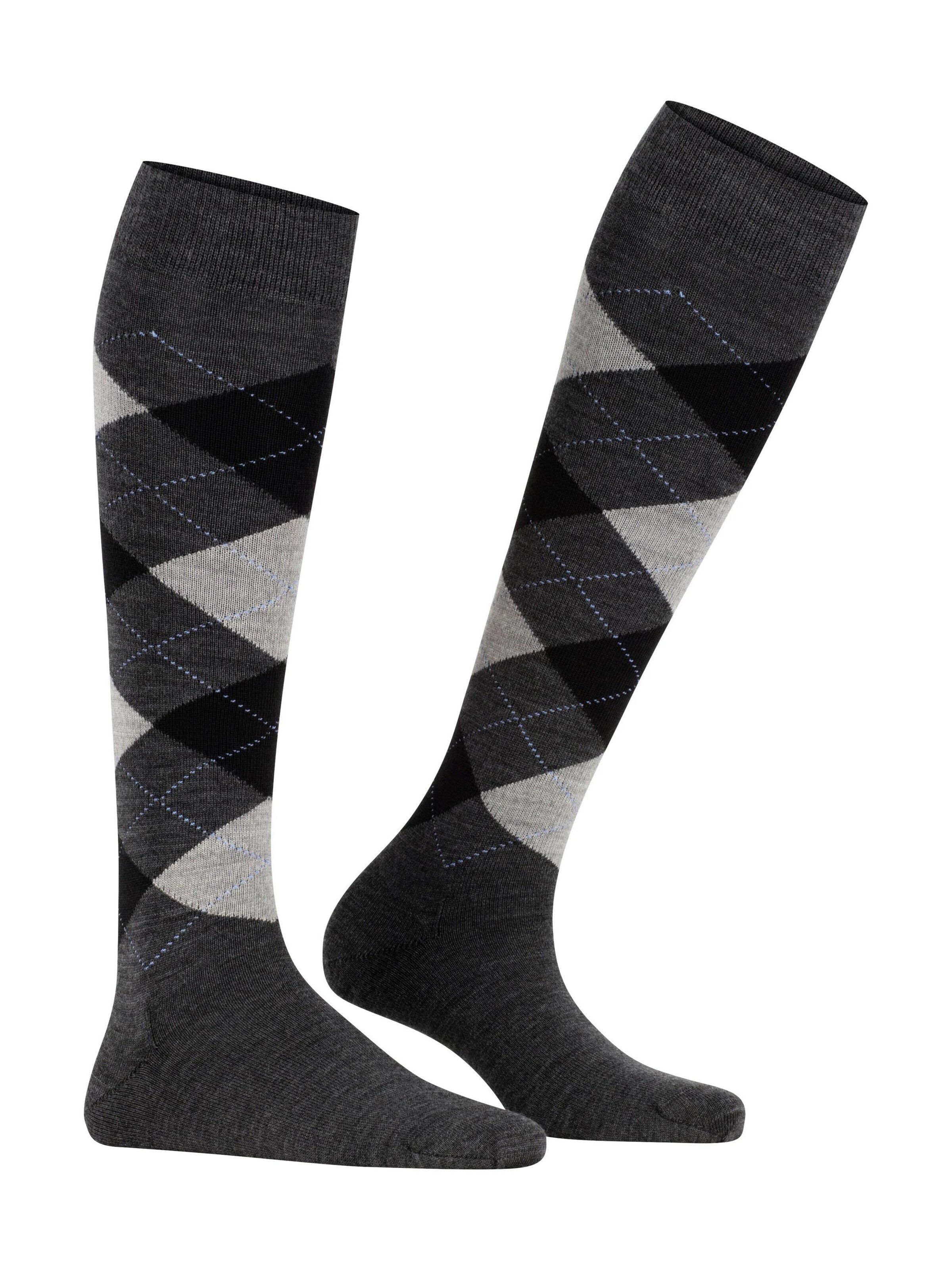 BURLINGTON Overknee Strümpfe 'Marylebone'‌‌‌‌‌‌‌‌ in Grau