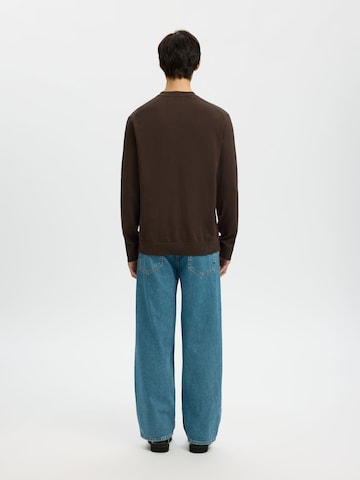 Pull-over SELECTED en marron