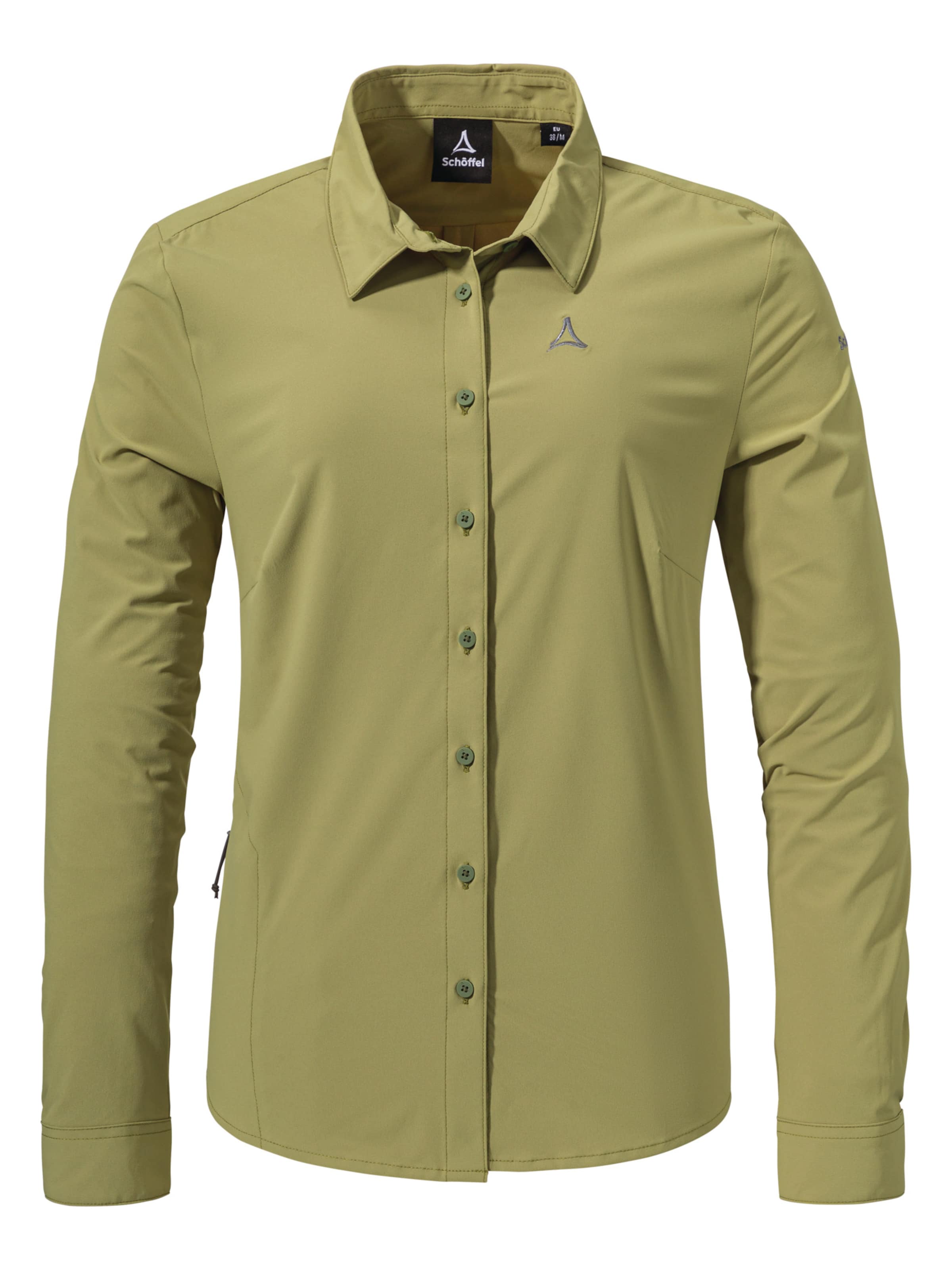 Schöffel Blusen ' Hiking Blouse Style Dunajec WMS ' in Grün: Vorderseite