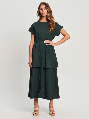 Willa Dress 'TEDDY ' in Green: front