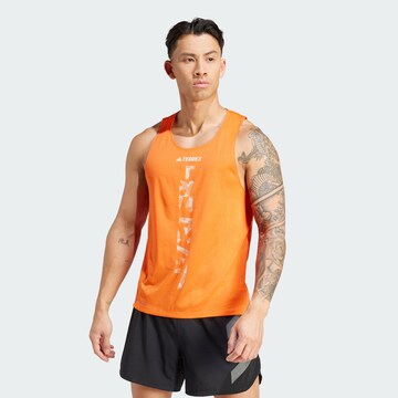 ADIDAS TERREX Functioneel shirt 'Xperior Singlet' in Oranje: voorkant