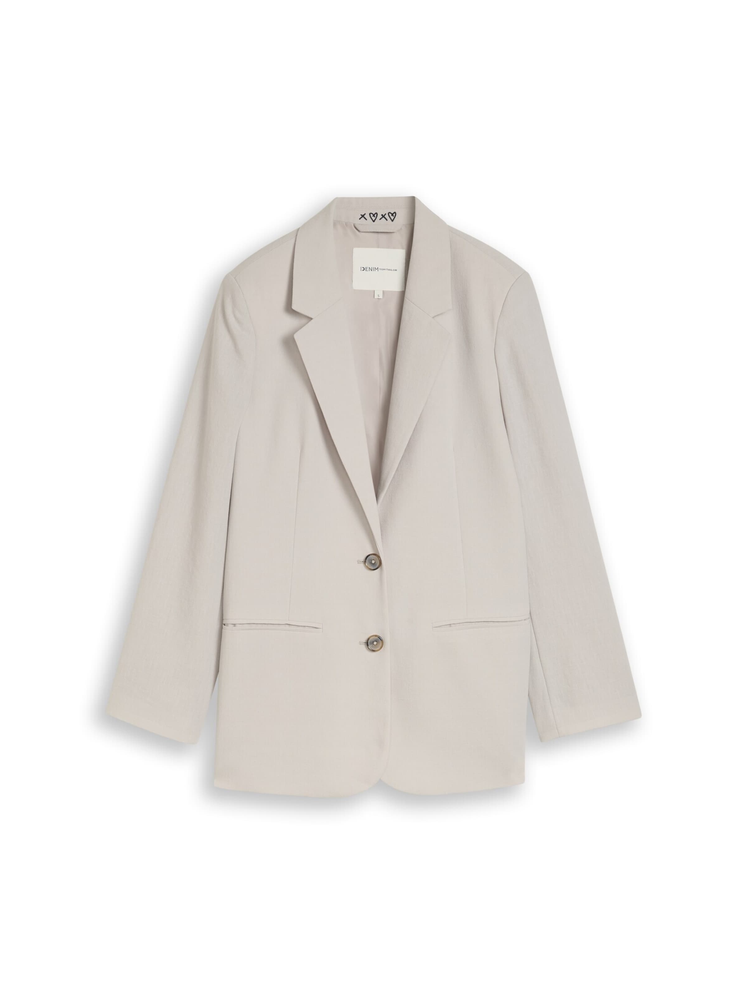 Blazer TOM TAILOR DENIM en gris : devant