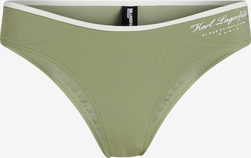 Slip bikini di Karl Lagerfeld in verde: frontale