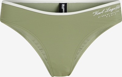 Karl Lagerfeld Bikinihousut värissä omena / valkoinen, Tuotenäkymä