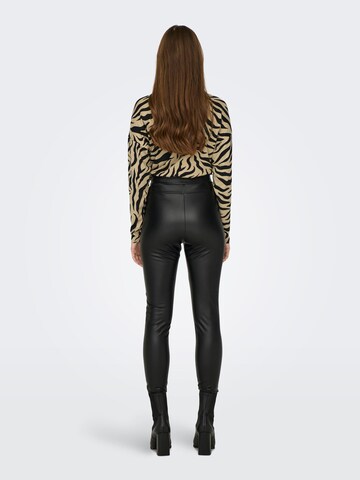 ONLY Skinny Leggings 'STAR' in Schwarz