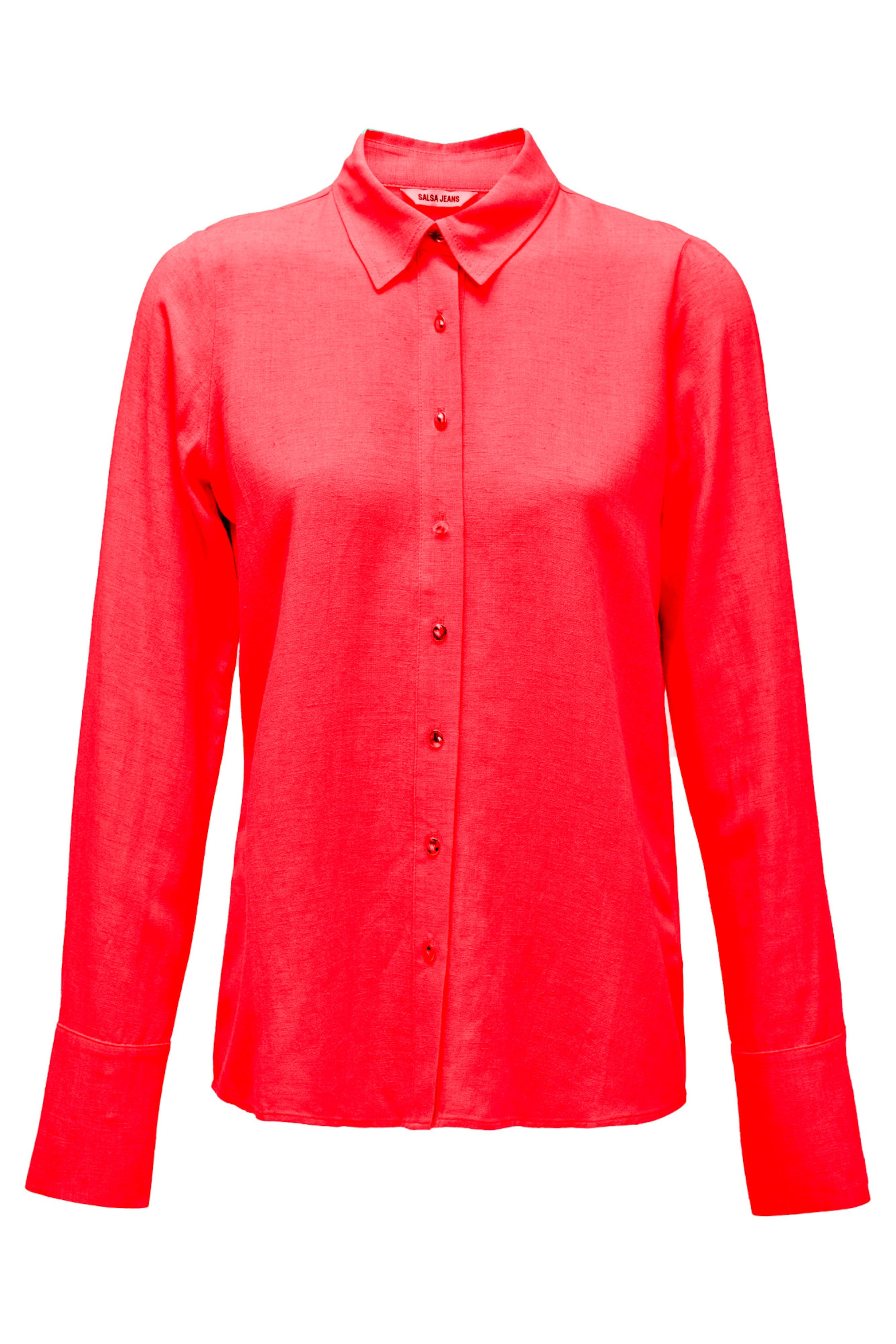 Salsa Jeans Bluse 'Birmingham' in Rot: Vorderseite