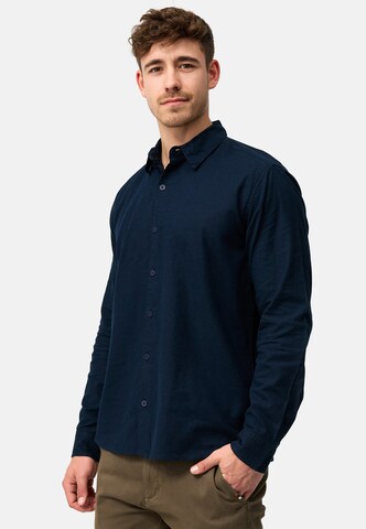 INDICODE JEANS Regular Fit Hemd in Blau