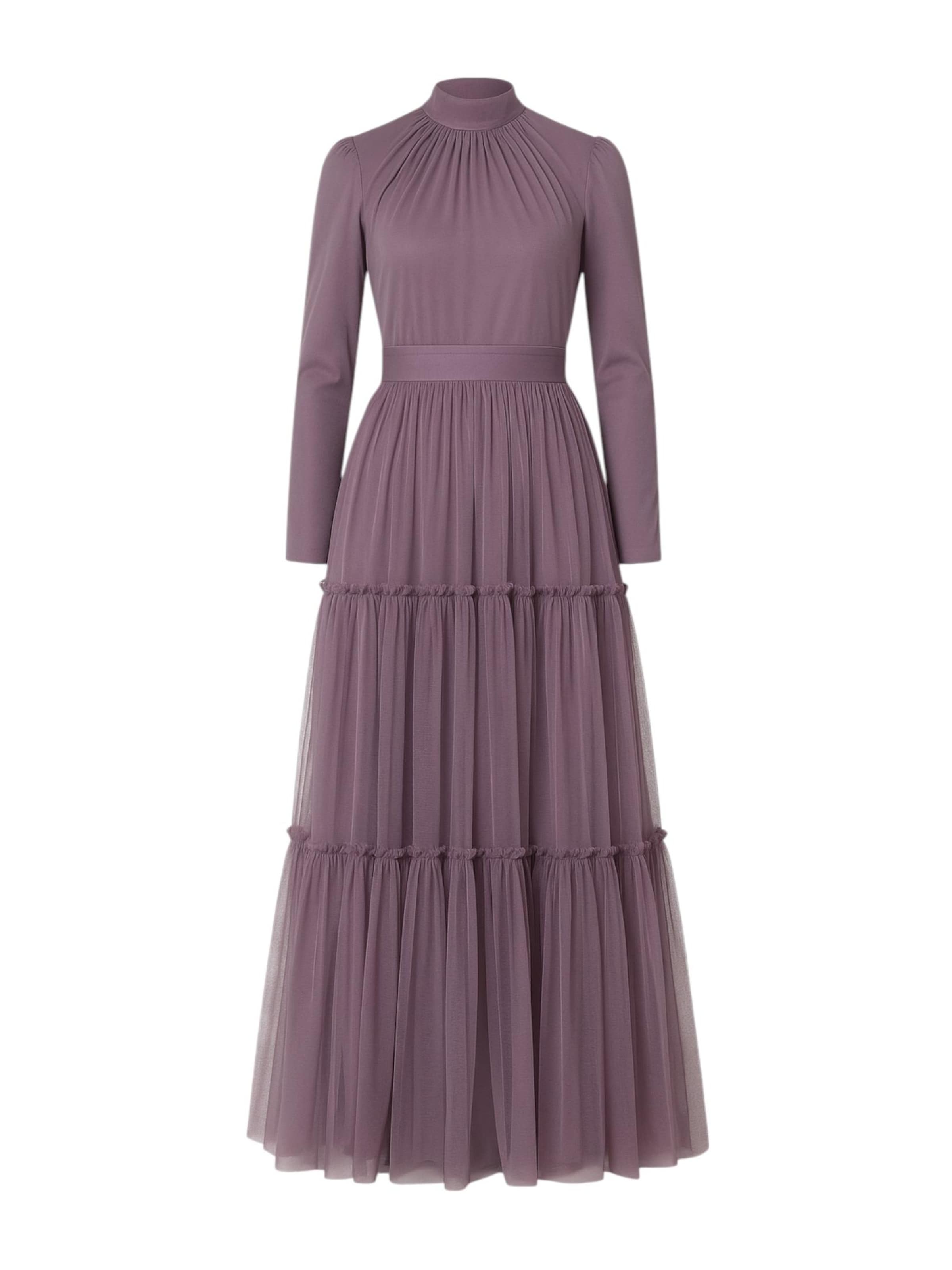 Robe de soirée 'LAYLA' fashionshowcase en violet : devant