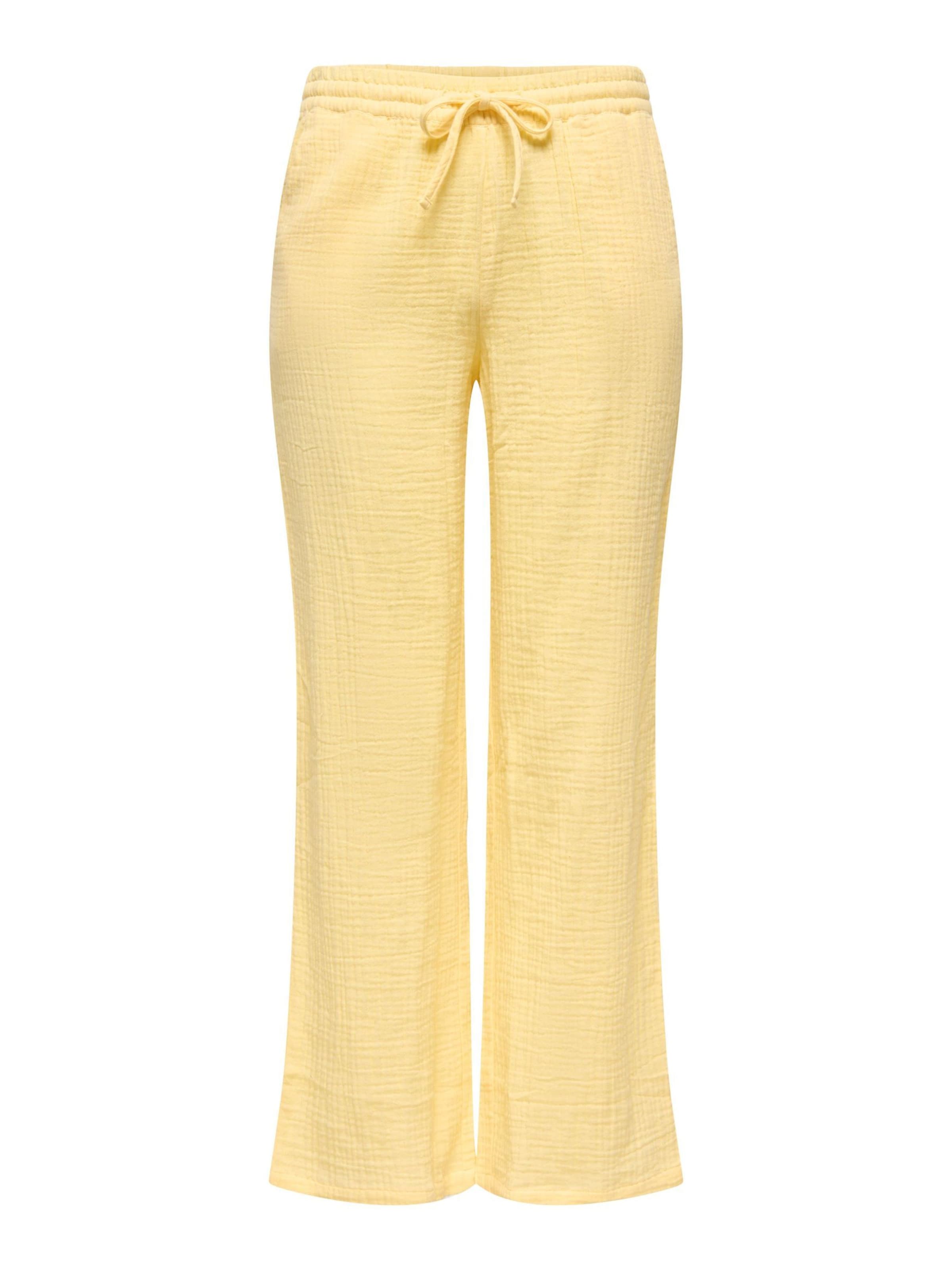 JDY - Pierna ancha Pantalón 'JDYTheis' en amarillo: frente