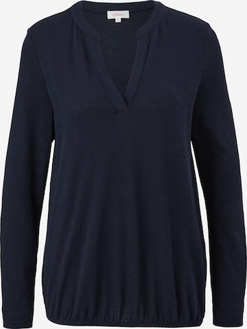 s.Oliver Shirt in Blauw: voorkant