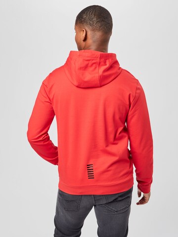 EA7 Emporio Armani Sweatshirt 'Felpa' in Red