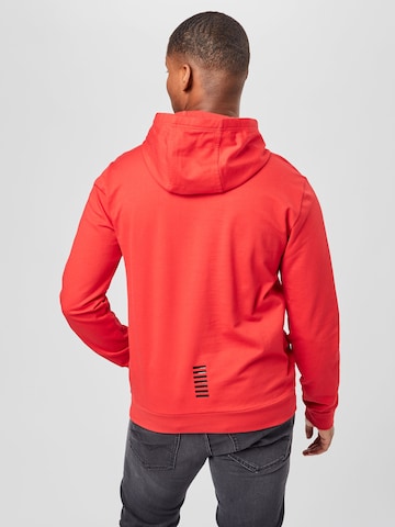 Sweat-shirt 'Felpa' EA7 Emporio Armani en rouge