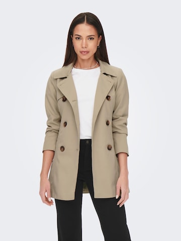 Manteau mi-saison 'Valerie' Only Petite en beige : devant