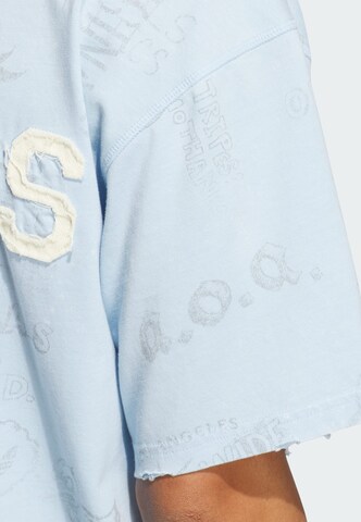 Tricou 'Varsity' de la ADIDAS ORIGINALS pe albastru
