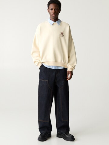 Pull&Bear Sweatshirt 'NEW YORK' in White