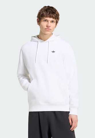 Sweat-shirt 'Trefoil Essentials' ADIDAS ORIGINALS en blanc : devant