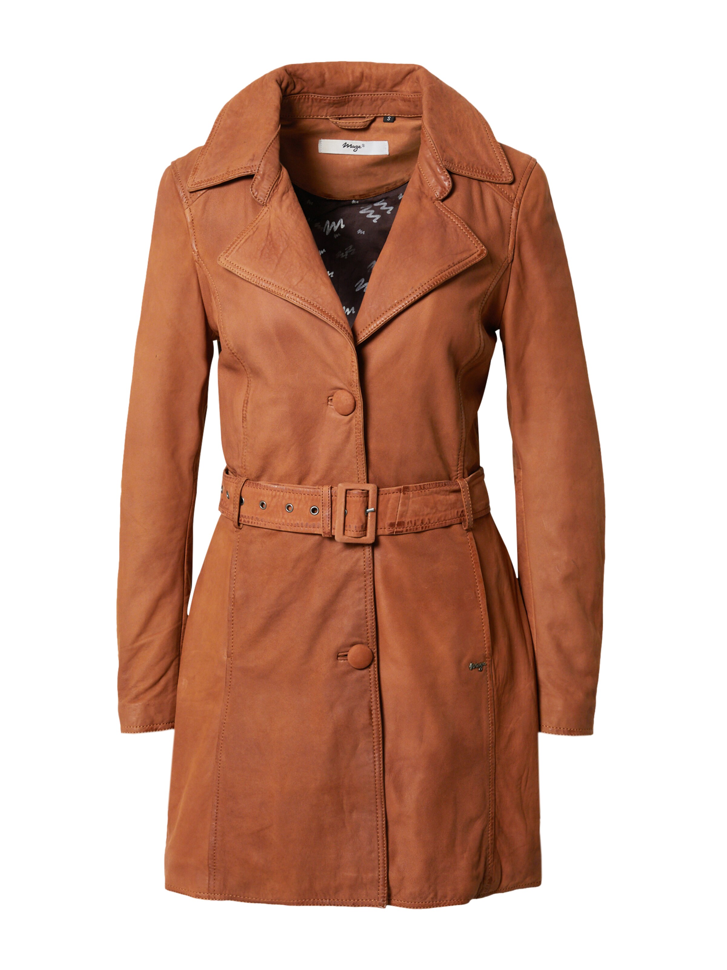 Maze Tussenmantel in Bruin: voorkant
