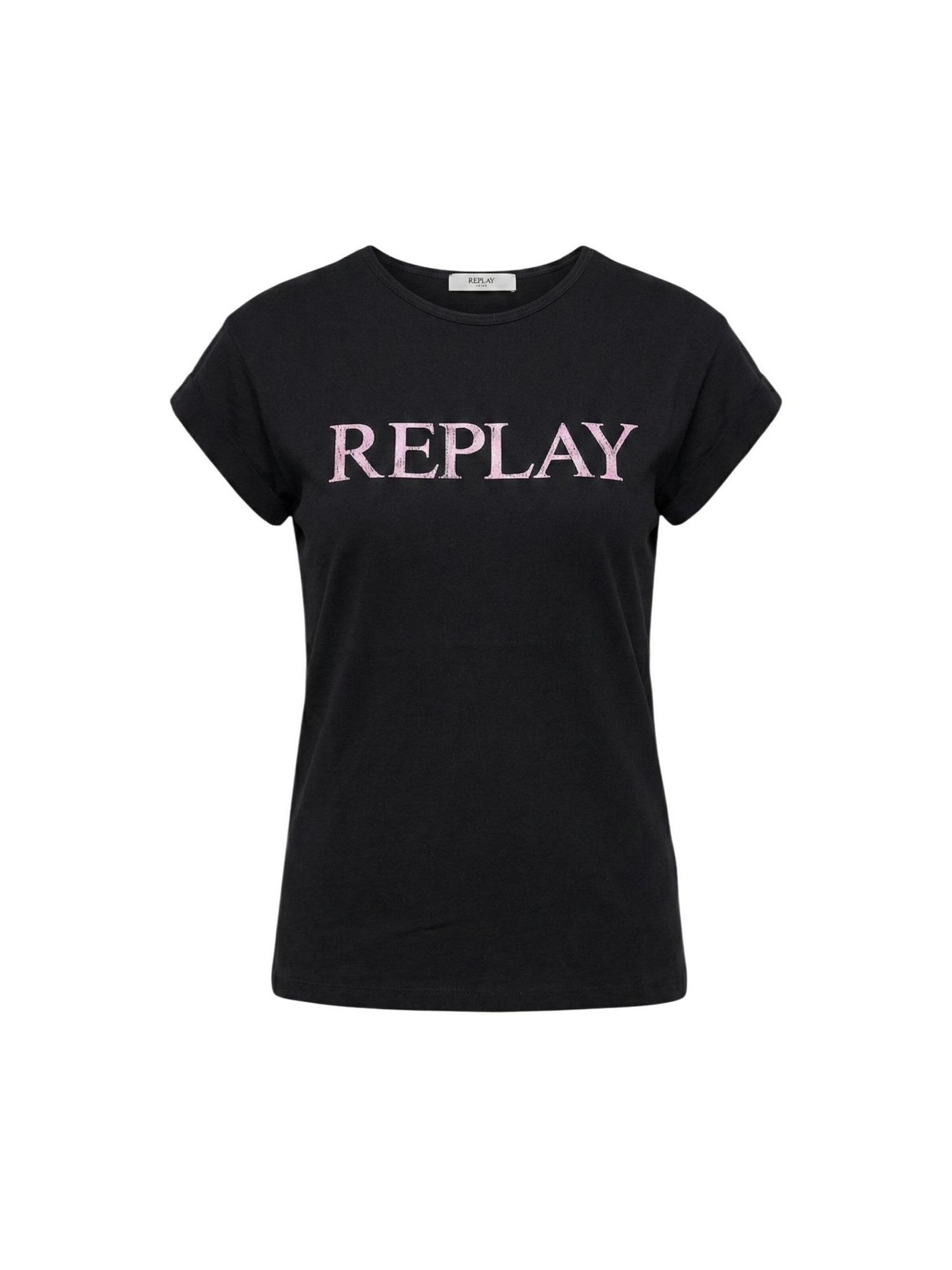 Maglietta 'REGULAR W3473B.000.2660' di REPLAY in nero