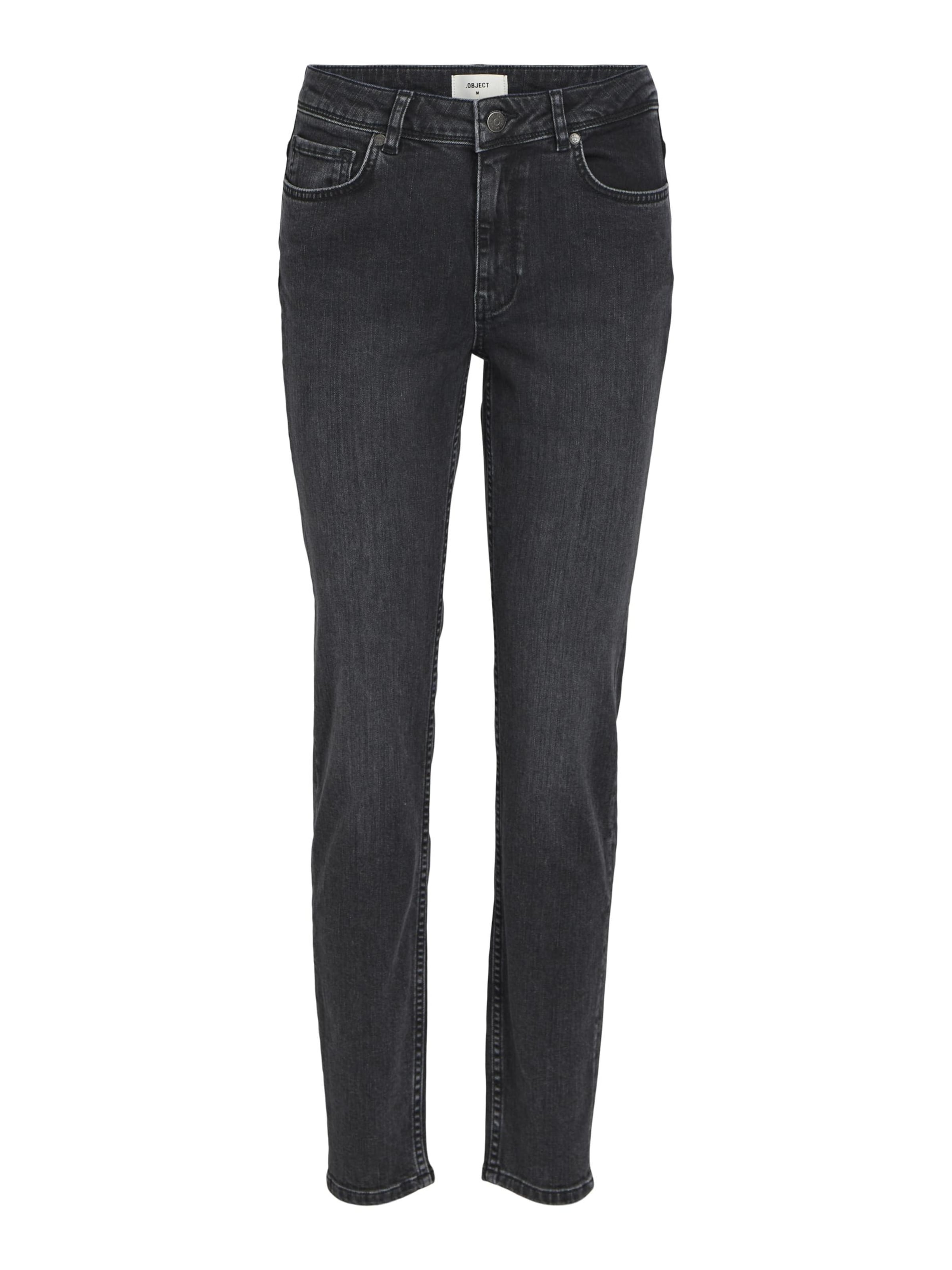 OBJECT Skinny Jeans 'NAIA' in Black: front