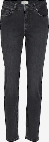 OBJECT Skinny Jeans 'NAIA' in Zwart: voorkant