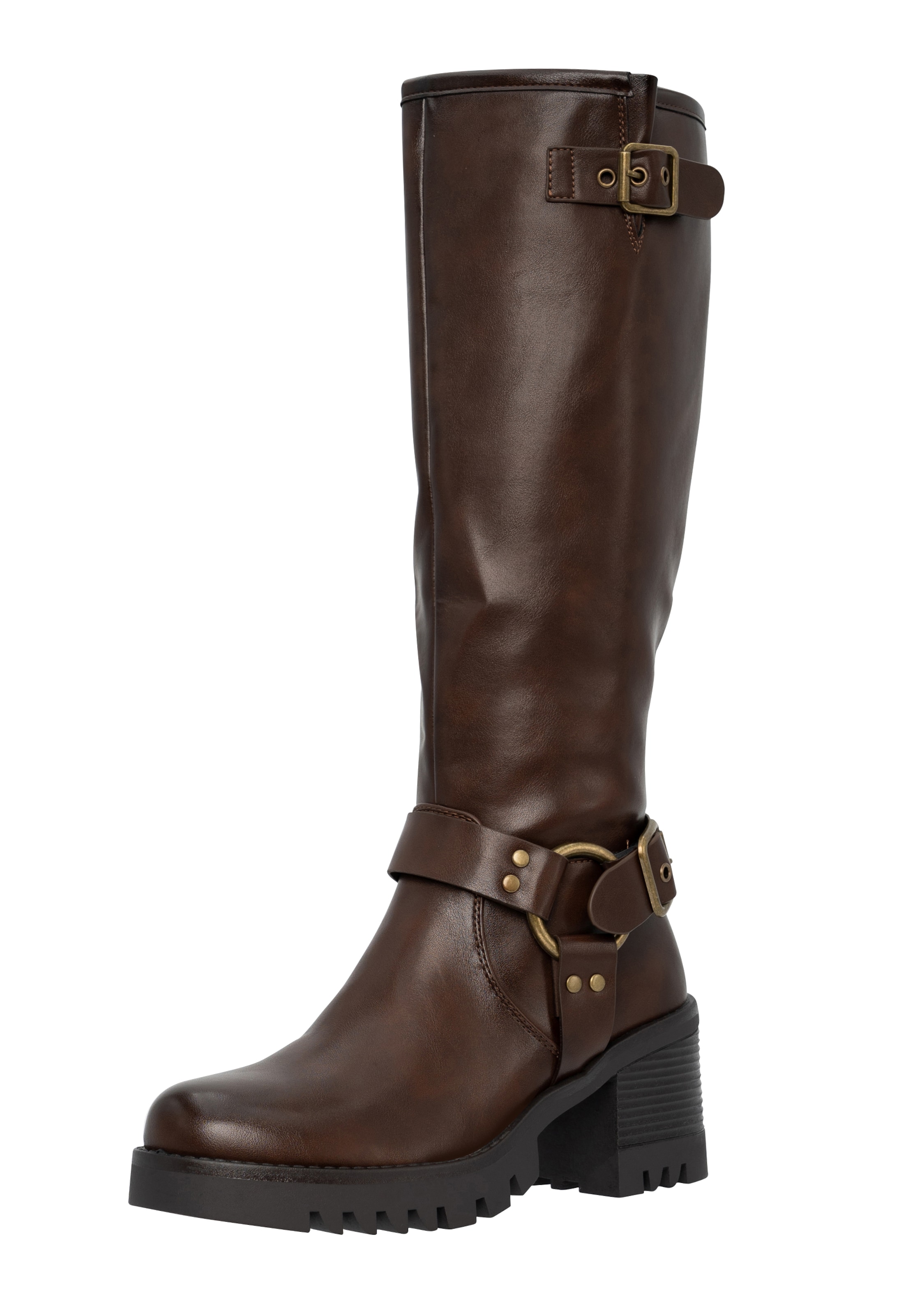 Bottes Salinyang en marron : devant