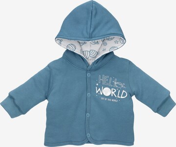 Baby Sweets Zip-Up Hoodie in Blue: front